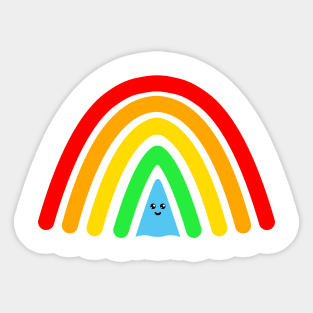 Cute Kawaii Colorful Rainbow Sticker